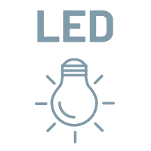 Éclairage LED intégré en option