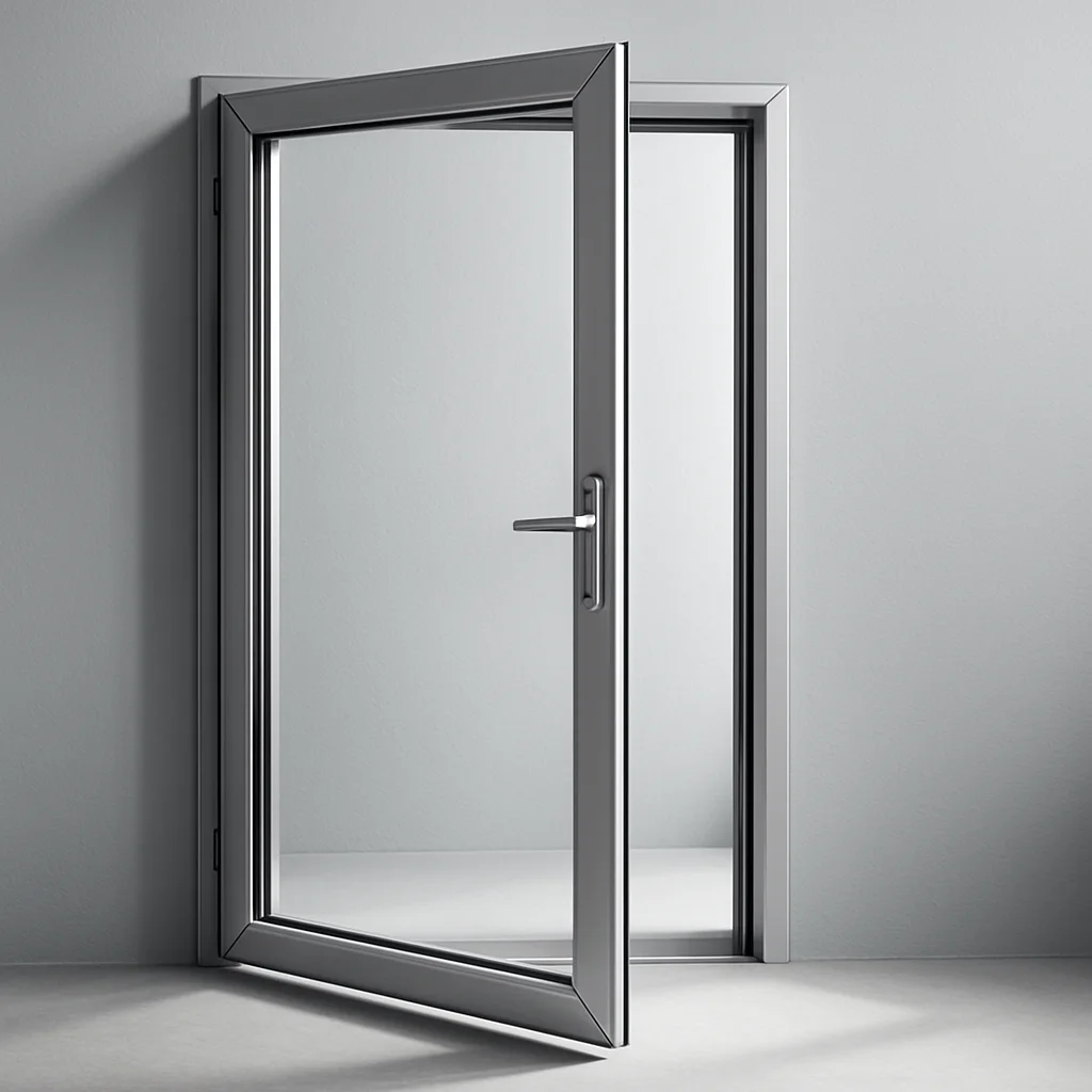 prototype d'une porte en aluminium